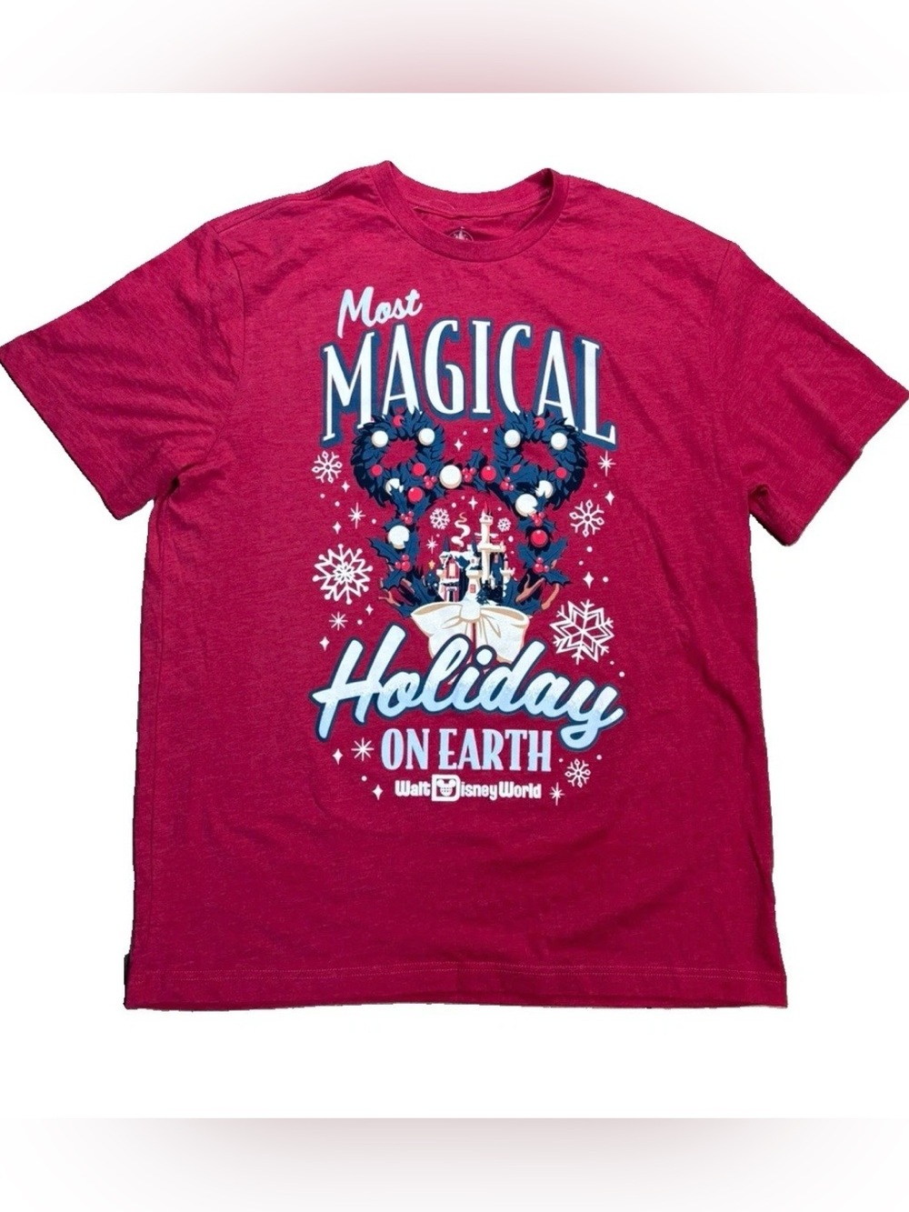 Disney Parks WDW 2024 Christmas Shirt Large Most Magical Holiday On Earth